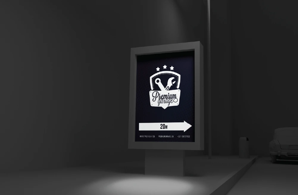 Premium Garage - Car Service Branding